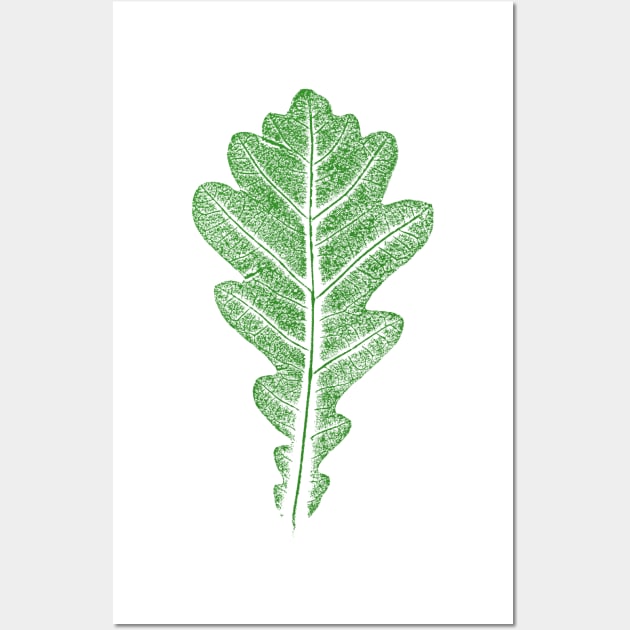 Oak Leaf - Leaves Stamp - BOTANICALS Wall Art by Nikokosmos